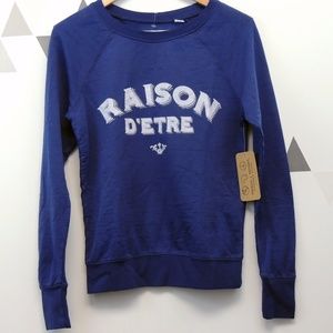 Threads 4 Thought Sweaters - Raison D'Etre Print Crewneck Sweatshirt BNWOT Threads 4 Thought Sweaters - Raison D'Etre Print Crewneck Sweatshirt BNWOT